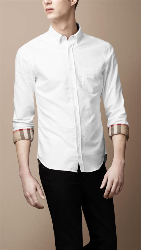 white burberry shirt cheap|burberry white shirt sale.